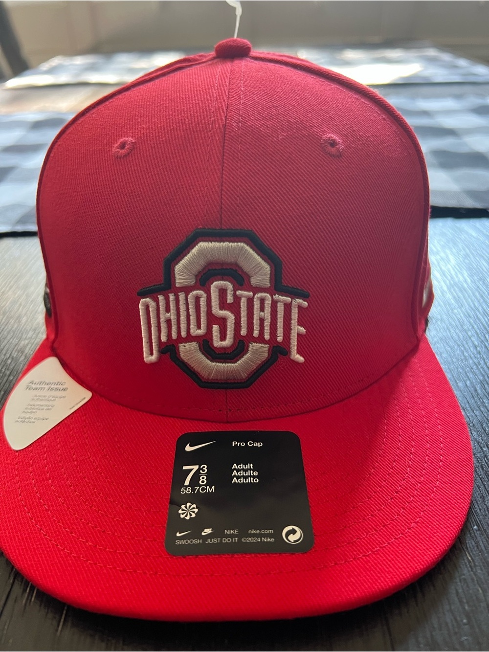 Nike Ohio State Buckeyes Fitted On Field Hat 7 3/8 Brand New